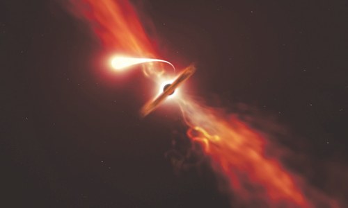 Supermassive black hole devours star of the size of our Sun