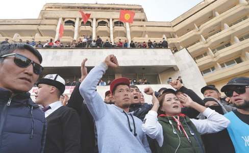 Kyrgyz president quits; PM takes over country