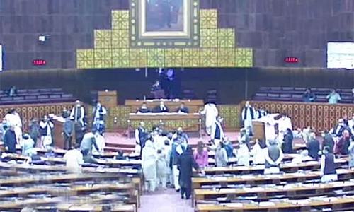 NA session adjourned after loud opposition sloganeering and little progress