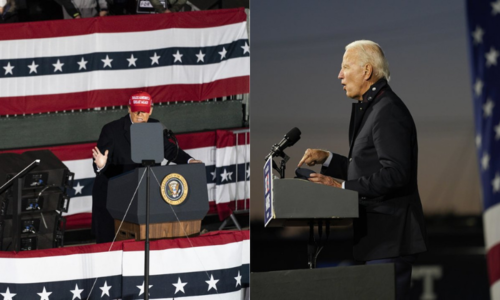 Trump and Biden hit the trail in a charged election week