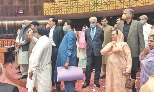 National Assembly echoes with opposition whistles National Assembly echoes with opposition whistles