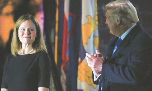 Trump  jubilant as Senate confirms his court nominee