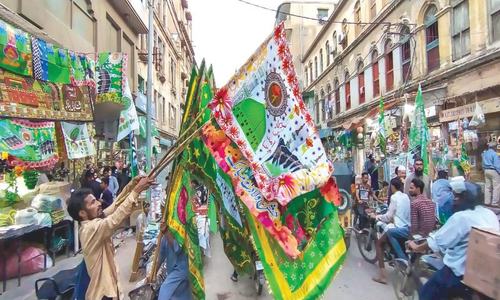Karachi's Hassan Ali Effendi Road the hub for Eid-i-Milad memorabilia