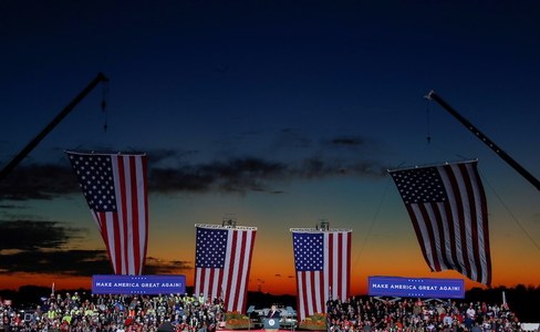 Trump launches final, two-day frenzy of campaigning in bid for surprise win