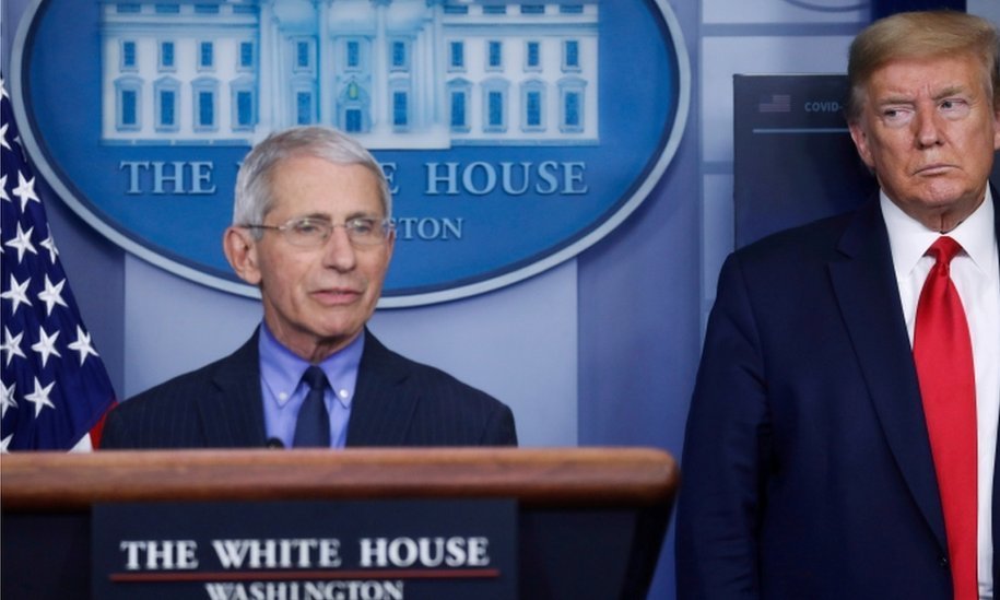 Trump threatens to fire Dr Fauci in rift with disease expert