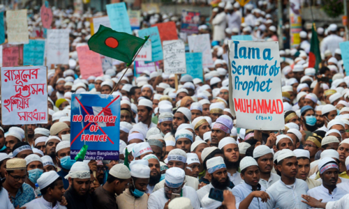 Tens of thousands take part in BD rally, call for action against France