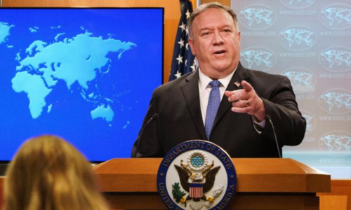 Pompeo voices confidence for 'second Trump administration', then softens tone on transition