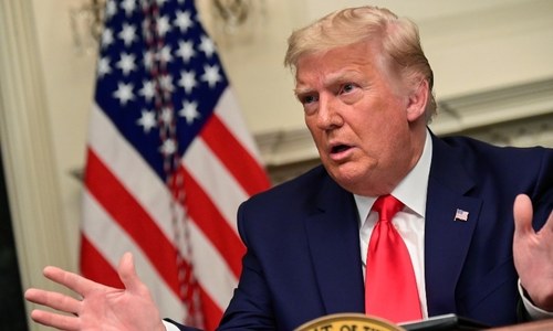 Trump says he'll leave if Electoral College seats Biden