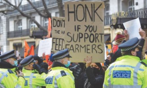 Thousands protest in UK against India’s farm reforms Thousands protest in UK against India’s farm reforms