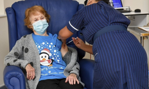 UK gives 1st doses of Covid-19 vaccine as world watches