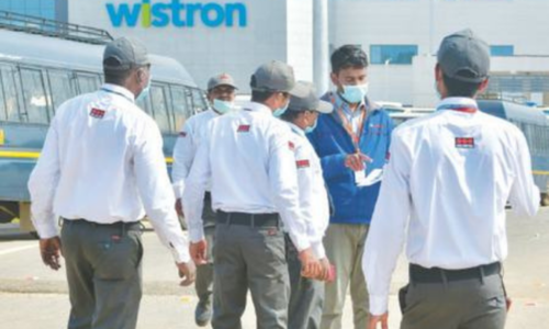 Workers riot at iPhone factory in India over &lsquo;unpaid wages&rsquo;