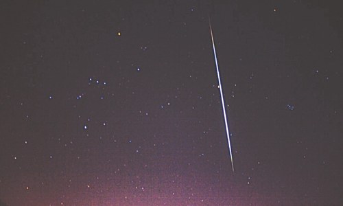 KU teacher captures meteor shower on camera