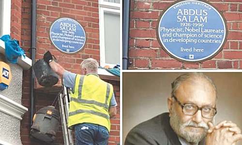 Dr Abdus Salam&rsquo;s London house declared heritage site