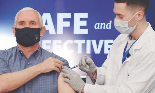 VP Pence gets a jab as Moderna vaccine nears US approval