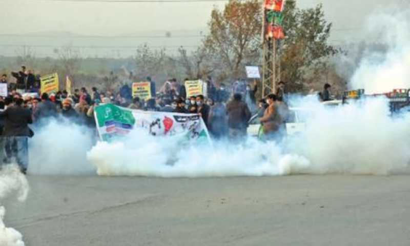 Tear gas fired on teachers going to PM’s house Tear gas fired on teachers going to PM’s house