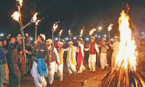 Baltistan people celebrate winter festival