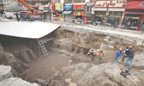 Drainage works unearth Roman baths in heart of Jordan&rsquo;s capital
