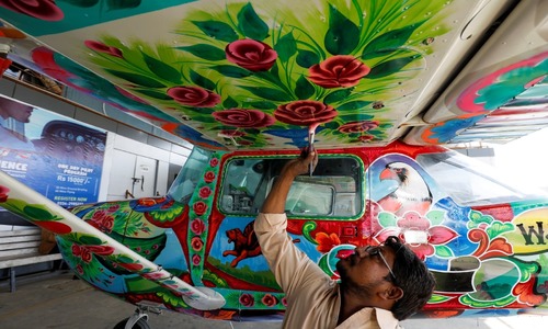 From the highways to the skies: Pakistan's famous truck art goes airborne