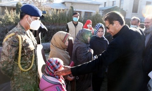 PM Imran visits Quetta, meets families of slain Hazara miners