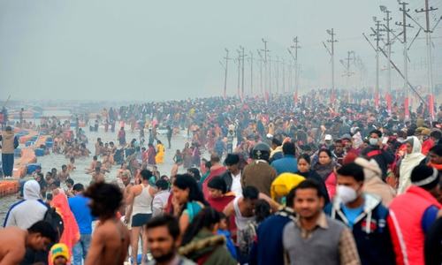 In pictures: Coronavirus fails to deter India's massive Ganges pilgrimage