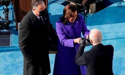 In pictures: Top moments from the Biden-Harris swearing-in ceremony