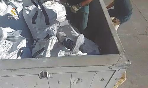 Migrant found hiding in toxic waste in Spain