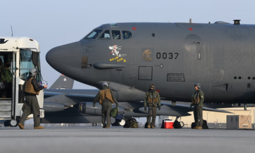B-52s again fly over Mideast in US military warning to Iran