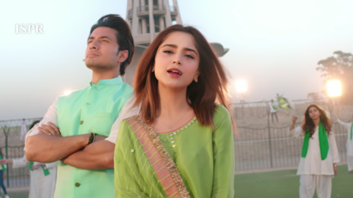 Ali Zafar and Aima Baig star in the ISPR's new Pakistan Day song