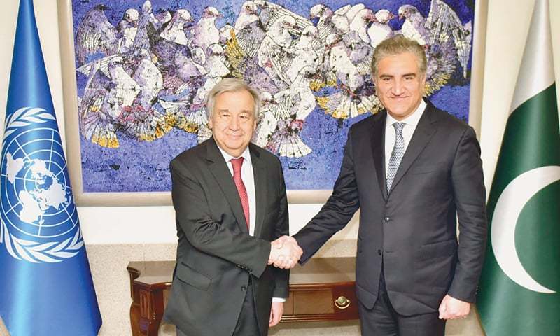 Pakistan 'fundamental partner of UN', secretary general says in call with Qureshi Pakistan 'fundamental partner of UN', secretary general says in call with Qureshi