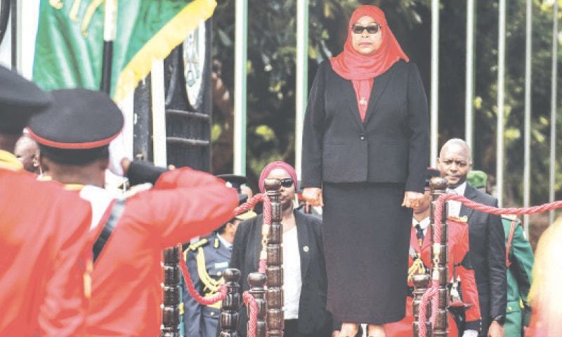 Tanzania swears in first woman president