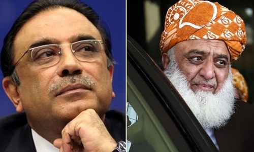 Fazl, Zardari vow to keep PDM intact