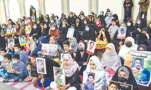 Families of &lsquo;missing persons&rsquo; narrate ordeal at protest sit-in