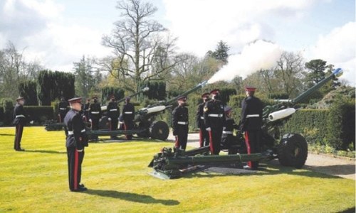 Gun salutes fired across UK to mark Prince Philip&rsquo;s death