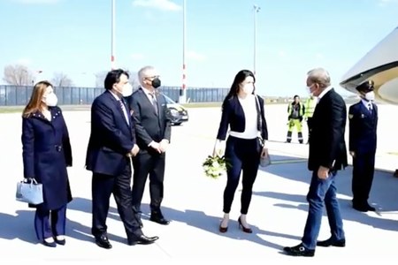 FM arrives in Berlin on two-day official visit