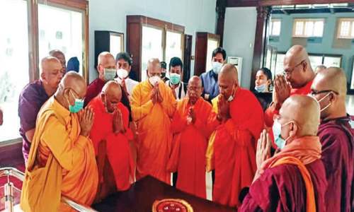 Buddhist hymns echo in ancient monastery near Taxila after years