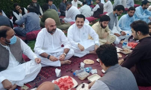 KP health minister booked for violating Covid SOPs at iftar party in Peshawar restaurant