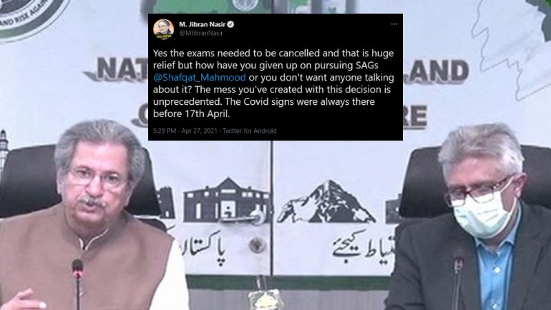 Government cancels CAIEs, postpones all exams till June 15, and Twitter has mixed reactions