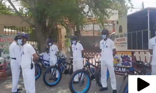 کراچی میں ٹریفک پولیس کا سائیکل اسکواڈ بنا دیا گیا