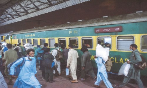 First Eid special train leaves Karachi