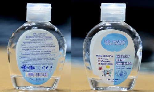 No check on quality of sanitisers