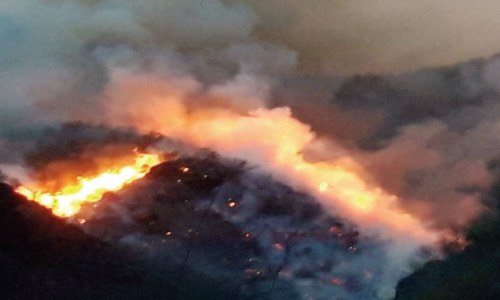 Fire in Swabi mountains put out after 15 hours Fire in Swabi mountains put out after 15 hours