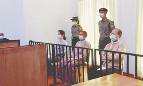 Suu Kyi defiant in first comments since coup