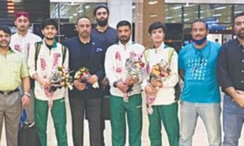 Pakistan taekwondo team returns after participating in Olympic qualifiers