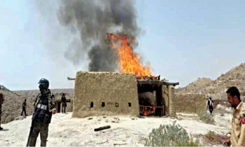 LEAs demolish eight hideouts of Ladi gang