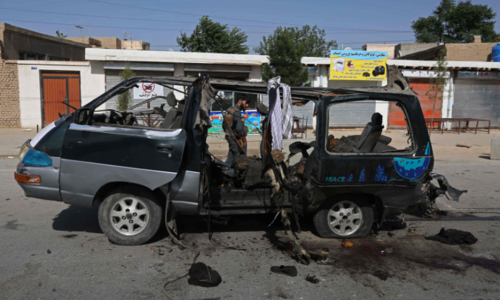 8 killed in double Afghan minibus blasts 8 killed in double Afghan minibus blasts