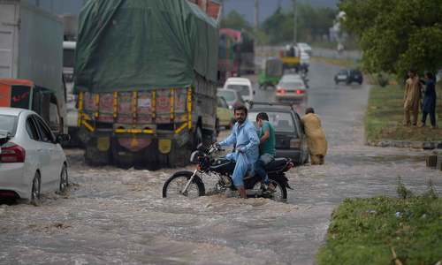 Heavy rains flood low-lying areas in Rawalpindi