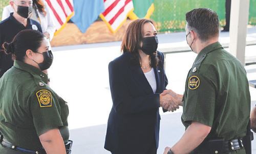 On border tour, Harris claims progress in &lsquo;tough&rsquo; situation