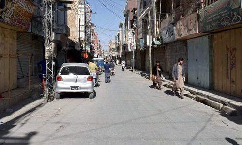 Partial strike observed in Balochistan on call of opposition parties