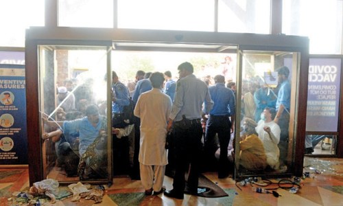 About 3,000 inoculated after protesters damage Islamabad's F-9 Park vaccination centre About 3,000 inoculated after protesters damage Islamabad's F-9 Park vaccination centre