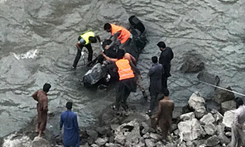 Six of a family die as their vehicle plunges into Neelum River